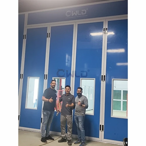 Cabina de pulverización de pintura semiproyecto grande de la marca WLD instal...